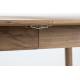 Table à Manger Glimps Zuiver Table de Repas Extensible Bois Couleur Noyer 76x90x180-240cm