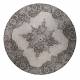 Tapis Outdoor Coventry Rond Zuiver Carpette de Salon en Tissu Noir 2 Tailles