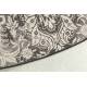 Tapis Outdoor Coventry Rond Zuiver Carpette de Salon en Tissu Noir 2 Tailles