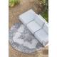 Tapis Outdoor Coventry Rond Zuiver Carpette de Salon en Tissu Noir 2 Tailles