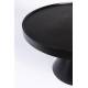Table Basse Floss Noir Zuiver Table d'Appoint Console en Fonte d'aluminium 33x60x60cm