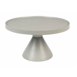 Table Basse Floss Gris Zuiver Table d'Appoint Console en Fonte d'aluminium 33x60x60cm