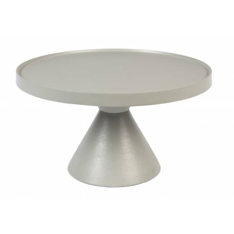 Table Basse Floss Gris Zuiver Table d'Appoint Console en Fonte d'aluminium 33x60x60cm