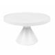 Table Basse Floss Blanc Zuiver Table d'Appoint Console en Fonte d'aluminium 33x60x60cm