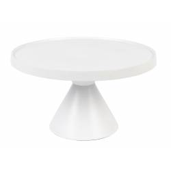 Table Basse Floss Blanc Zuiver Table d'Appoint Console en Fonte d'aluminium 33x60x60cm