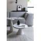 Table Basse Floss Blanc Zuiver Table d'Appoint Console en Fonte d'aluminium 33x60x60cm
