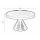 Table Basse Floss Blanc Zuiver Table d'Appoint Console en Fonte d'aluminium 33x60x60cm
