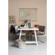 Lot de 2 Chaises Ridge Noir Zuiver Sièges Assises de Table en Tissu Nervuré 48x48x85cm