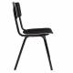 Lot de 2 Chaises Back To School Noir Zuiver Assises Total Look en Aluminium et Bois 43x49x82,5cm