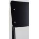 Lot de 2 Chaises Back To School Noir Zuiver Assises Total Look en Aluminium et Bois 43x49x82,5cm
