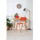 Lot de 2 Chaises Back To School Noir Zuiver Assises Total Look en Aluminium et Bois 43x49x82,5cm