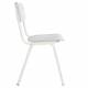 Lot de 2 Chaises Back To School Blanc Zuiver Assises Total Look en Aluminium et Bois 43x49x82,5cm