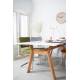 Lot de 2 Fauteuils Ridge Kink Orange Zuiver Sièges avec Accoudoirs Assises de Table en Tissu Nervuré 48x60x85cm