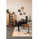 Lot de 2 Fauteuils de Table Nikki All Noir Zuiver Chaise Assise en Polyuréthane et Acier 62x66x80cm