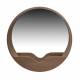 Miroir Round Wall 60 Zuiver Glace Ronde avec Rangement Décoration Murale en Bois Couleur Naturelle 8x60x60cm