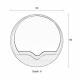 Miroir Round Wall 60 Zuiver Glace Ronde avec Rangement Décoration Murale en Bois Couleur Naturelle 8x60x60cm