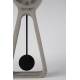 Horloge Pendulum Time Béton Zuiver Pendule à Poser en Béton Gris Aiguilles en Aluminium Noir 6x14,5x38cm
