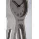 Horloge Pendulum Time Béton Zuiver Pendule à Poser en Béton Gris Aiguilles en Aluminium Noir 6x14,5x38cm