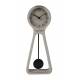Horloge Pendulum Time Béton Zuiver Pendule à Poser en Béton Gris Aiguilles en Aluminium Noir 6x14,5x38cm