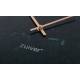 Horloge Marble Time Vert Zuiver Pendule Murale Rond en Marbre Aiguilles Heures et Minutes en Aluminium Or 4,5x25x25cm