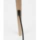 Lampe Tripod Bois Zuiver Luminaire Design sur Trépied Abat-Jour en Polyester Noir 50x50x151cm