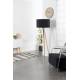 Lampe Tripod Bois Zuiver Luminaire Design sur Trépied Abat-Jour en Polyester Noir 50x50x151cm