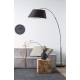 Lampadaire Arc Noir Zuiver Luminaire Design sur Pied en Métal Abat-Jour en Polyester 40x40x222,5cm
