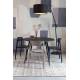 Lot de 2 Chaises Clive Noir Woody Assises de Table en Polypropylène 47x48x79cm