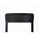 Lot de 2 Chaises Clive Noir Woody Assises de Table en Polypropylène 47x48x79cm