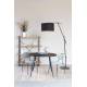 Lot de 2 Chaises Aspen Vert Clair Woody Assises de Table en Tissu et Acier 47x56,5x79cm