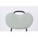 Lot de 2 Chaises Aspen Vert Clair Woody Assises de Table en Tissu et Acier 47x56,5x79cm