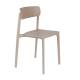 Lot de 2 Chaises Clive Marron Clair Woody Assises de Table en Polypropylène 47x48x79cm