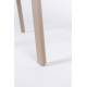 Lot de 2 Chaises Clive Marron Clair Woody Assises de Table en Polypropylène 47x48x79cm