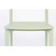 Lot de 2 Chaises Clive Vert Clair Woody Assises de Table en Polypropylène 47x48x79cm