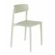 Lot de 2 Chaises Clive Vert Clair Woody Assises de Table en Polypropylène 47x48x79cm