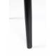 Table Basse Fabio Noir Woody Table d'Appoint Ronde Console de Salon en Bois de Frêne Noir 40x80x80cm
