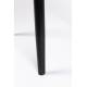Bout de Canapé Fabio Noir Woody Table d'Appoint Ronde en Bois de Frêne Noir 50x50x50cm
