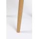 Bout de Canapé Fabio Naturel Woody Table d'Appoint Ronde en Bois de Chêne Naturel 50x50x50cm
