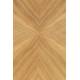 Table à Manger 100' Fabio Naturel Woody Table de Repas Ronde en Bois de Chêne Naturel 75x100x100cm