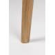 Table à Manger 120' Fabio Naturel Woody Table de Repas Ronde en Bois de Chêne Naturel 75x120x120cm