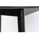 Table à Manger 120' Fabio Noir Woody Table de Repas Ronde en Bois de Frêne Noir 75x120x120cm