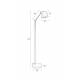 Lampadaire Hajo Woody Luminaire Electrique Articulé en Métal 25x55x124cm