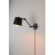 Lampe Murale Hajo Woody Luminaire Electrique Articulé en Métal 16x21x52,5cm