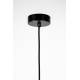 Suspension Carmen L Woody Plafonnier Eclairage Plafond en Acier et Bois 40x40x145cm