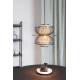 Suspension Carmen L Woody Plafonnier Eclairage Plafond en Acier et Bois 40x40x145cm