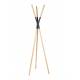 Porte Manteaux Pinnacle Gris Foncé Zuiver Mobilier d'Entrée Support à Vêtements en Bois et Acier 56x59x176cm