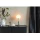 Lampe de Table Orion Zuiver Luminaire en Métal Noir avec Pied en Marbre Abat Jour en Verre 18x18x45cm