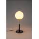 Lampe de Table Orion Zuiver Luminaire en Métal Noir avec Pied en Marbre Abat Jour en Verre 18x18x45cm