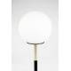 Lampe de Table Orion Zuiver Luminaire en Métal Noir avec Pied en Marbre Abat Jour en Verre 18x18x45cm