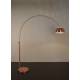 Lampadaire Bow Cuivre Zuiver Lampe de Sol Luminaire Eclairage d'Ambiance en Métal Cuivré 39x170x205cm